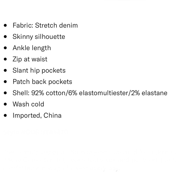 NWOT Current Elliott High Waist Stiletto C - Picture 16 of 16